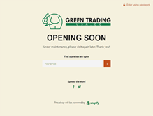 Tablet Screenshot of greentradingusaco.com